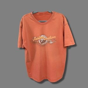 Vintage Orange Harley Davidson (2004) T shirt (XL)